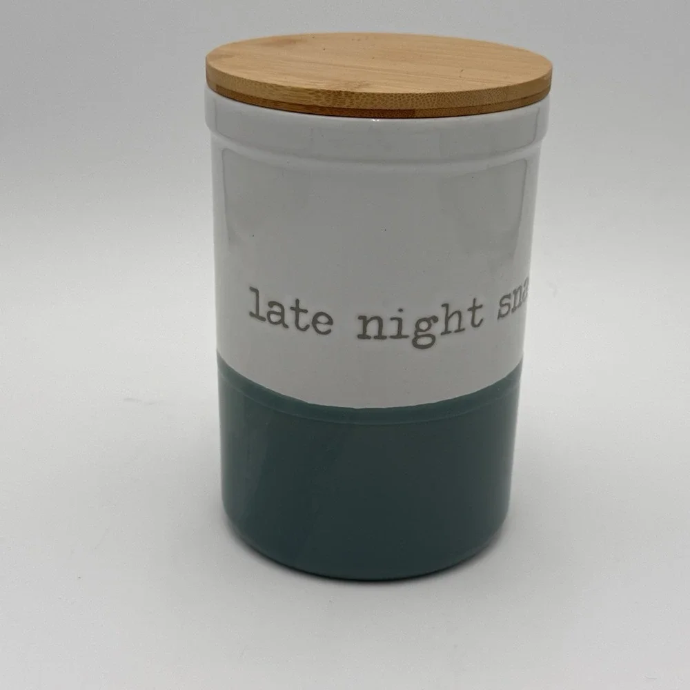 Late Night Snack Cookie Jar With‎ Lid EUC